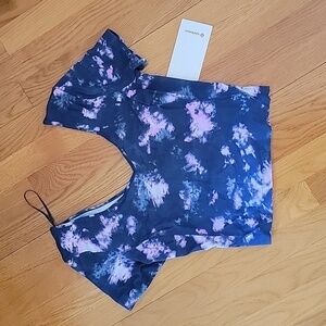 * NWT Lululemon Align T-Shirt Circulate Tie Dye Mineral Nulu Blue Multi